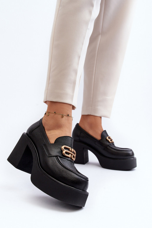 Zazoo 20170 zapatos Piel Femenino con tacones de color negro Zazoo 20170 zapatos Piel Femenino con tacones de color negro