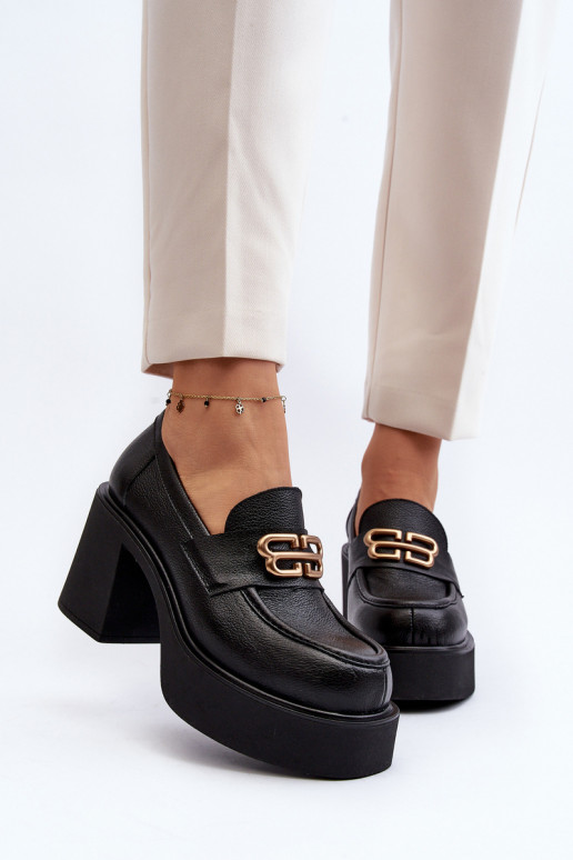 Zazoo 20170 zapatos Piel Femenino con tacones de color negro Zazoo 20170 zapatos Piel Femenino con tacones de color negro