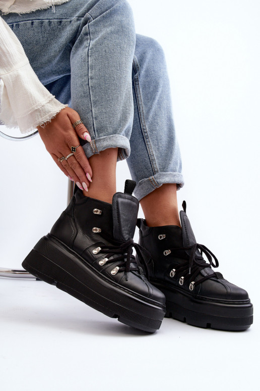 Zazoo 3416 Piel Femenino zapatillas de color negro Zazoo 3416 Piel Femenino zapatillas de color negro