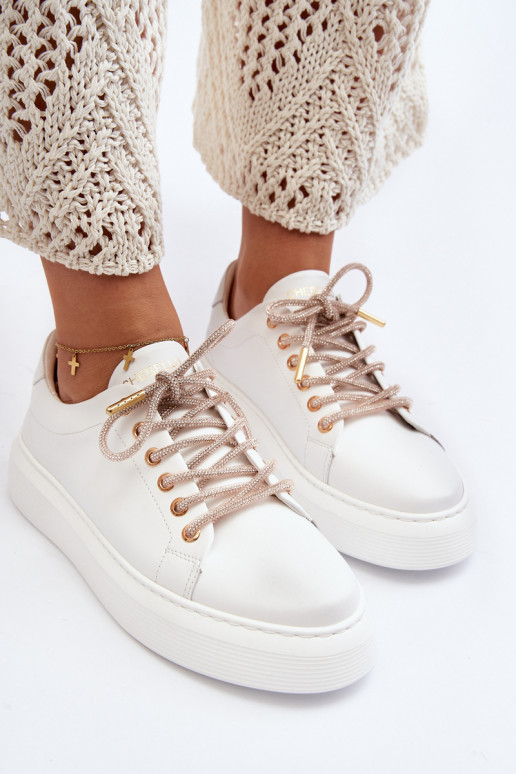 Piel Femenino zapatillas CheBello 4362 el color blanco Piel Femenino zapatillas CheBello 4362 el color blanco