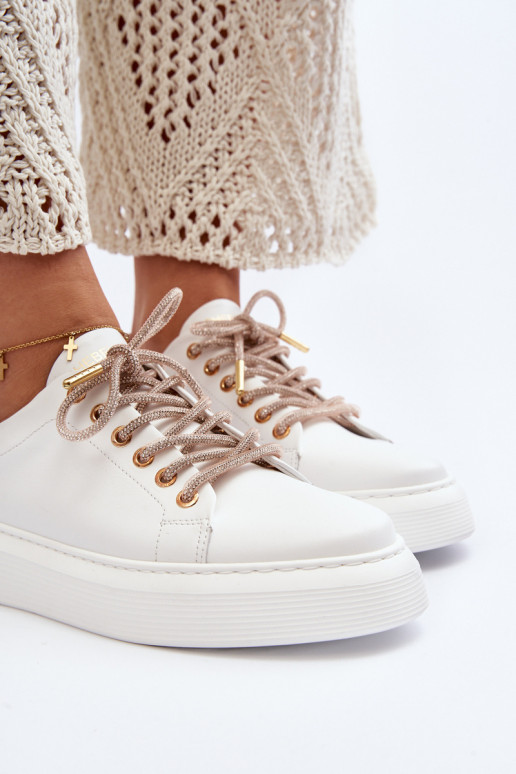 Piel Femenino zapatillas CheBello 4362 el color blanco Piel Femenino zapatillas CheBello 4362 el color blanco