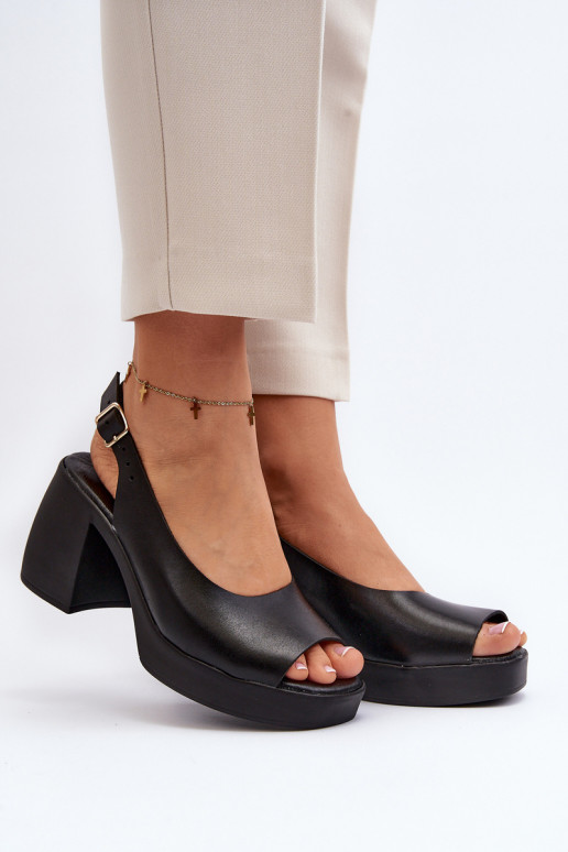 Zazoo 40376 Sandalias de mujer En tacones enormes de color negro Zazoo 40376 Sandalias de mujer En tacones enormes de color negro