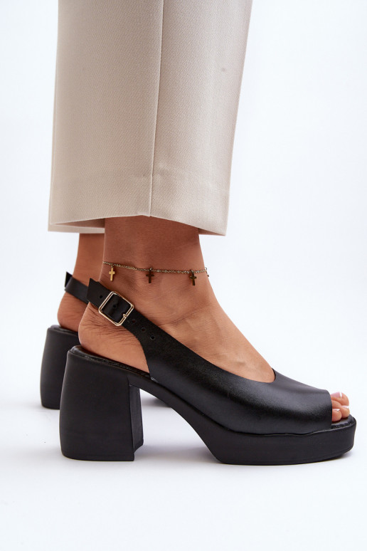 Zazoo 40376 Sandalias de mujer En tacones enormes de color negro Zazoo 40376 Sandalias de mujer En tacones enormes de color negro