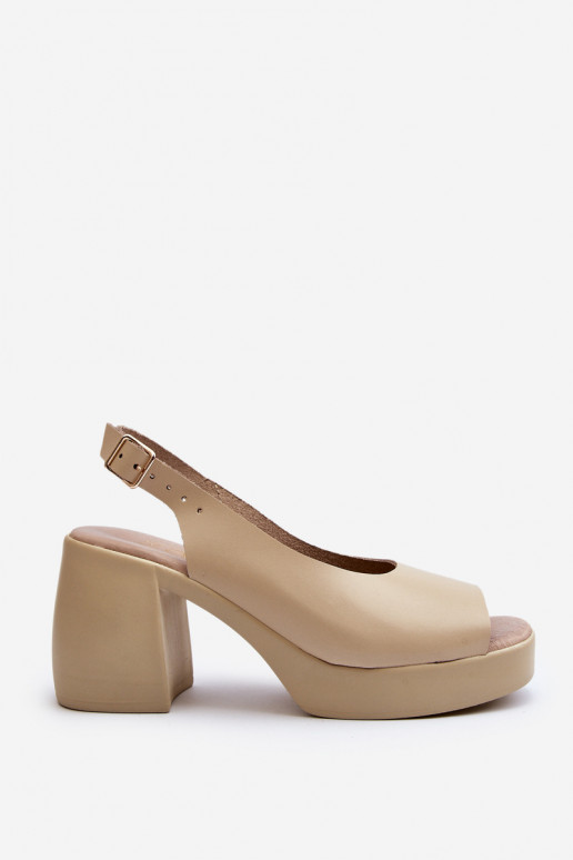 Zazoo 40376 Sandalias de mujer En tacones enormes beige Zazoo 40376 Sandalias de mujer En tacones enormes beige