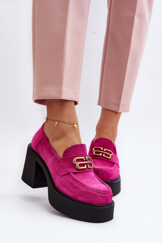 Zazoo 20170 zapatos de gamuza Femenino con tacones color rosa Zazoo 20170 zapatos de gamuza Femenino con tacones color rosa