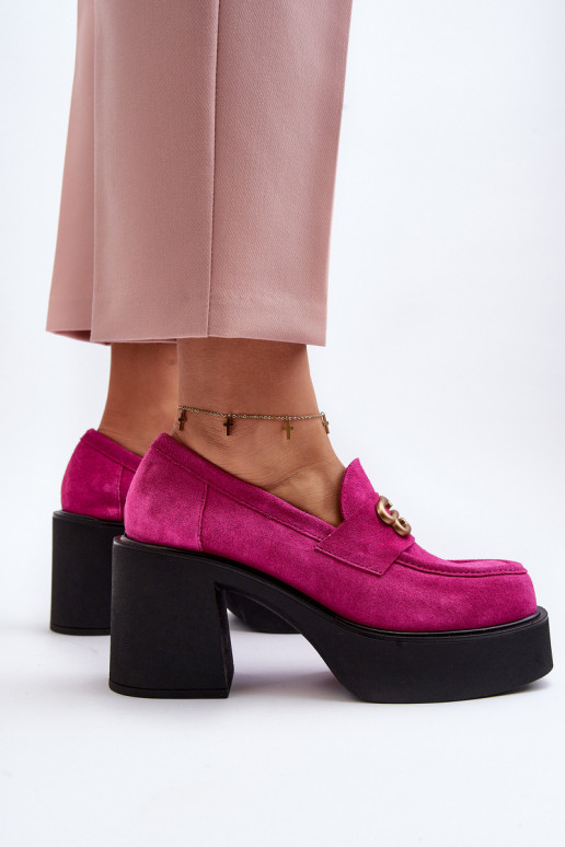 Zazoo 20170 zapatos de gamuza Femenino con tacones color rosa Zazoo 20170 zapatos de gamuza Femenino con tacones color rosa