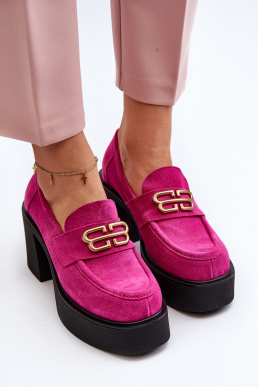 Zazoo 20170 zapatos de gamuza Femenino con tacones color rosa Zazoo 20170 zapatos de gamuza Femenino con tacones color rosa