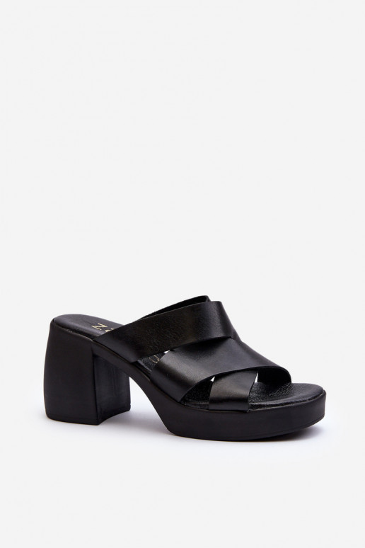 Zazoo 40373 Zapatillas de cuero reloj de color negro Zazoo 40373 Zapatillas de cuero reloj de color negro