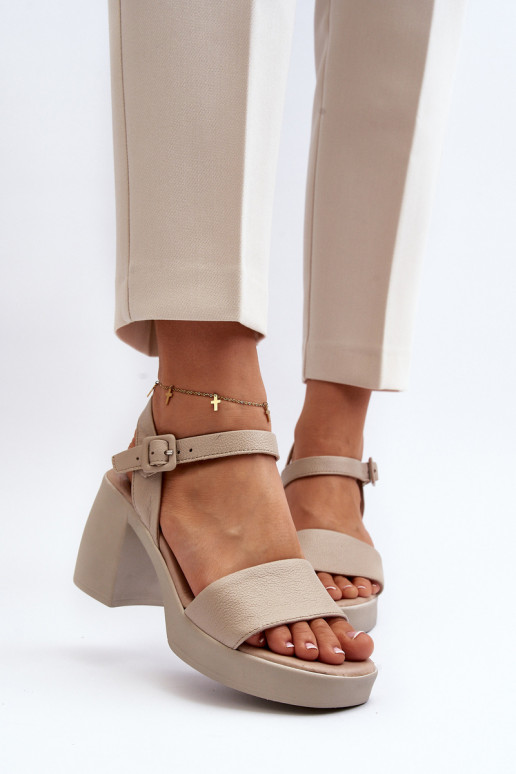 Zazoo 40386 Femenino Sandalias de mujer reloj beige Zazoo 40386 Femenino Sandalias de mujer reloj beige