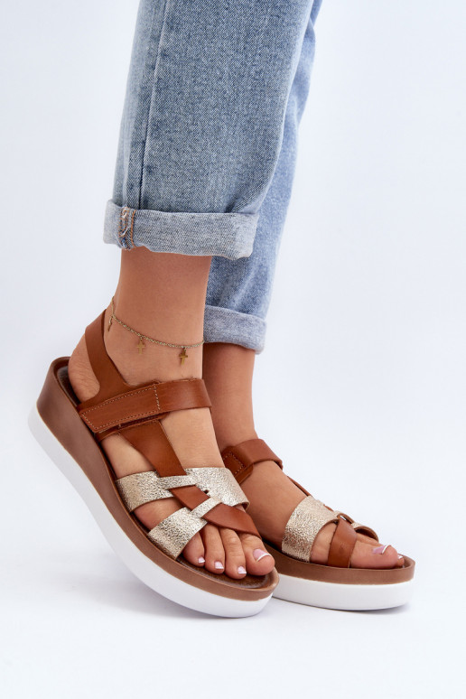 Zazoo 40397 Femenino Sandalias de mujer con una plataforma color marrón Zazoo 40397 Femenino Sandalias de mujer con una plataforma color marrón