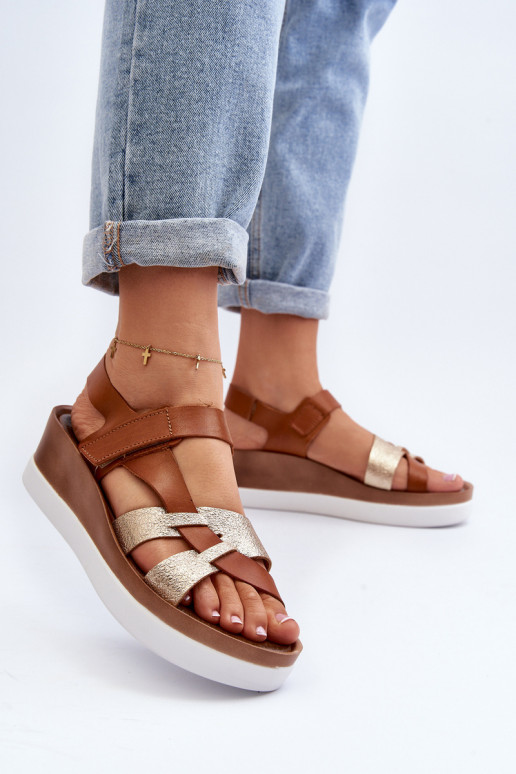 Zazoo 40397 Femenino Sandalias de mujer con una plataforma color marrón Zazoo 40397 Femenino Sandalias de mujer con una plataforma color marrón