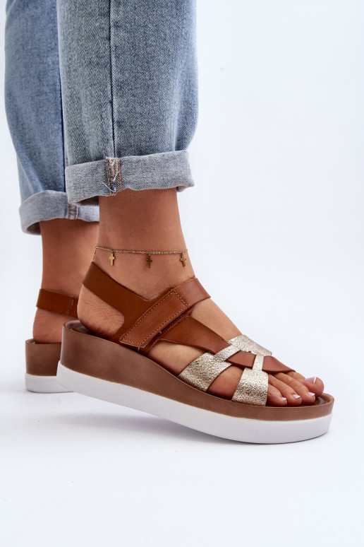 Zazoo 40397 Femenino Sandalias de mujer con una plataforma color marrón Zazoo 40397 Femenino Sandalias de mujer con una plataforma color marrón