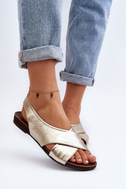 Zazoo 40407 sandalias Piel Femenino color dorado Zazoo 40407 sandalias Piel Femenino color dorado