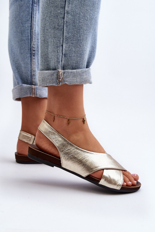 Zazoo 40407 sandalias Piel Femenino color dorado Zazoo 40407 sandalias Piel Femenino color dorado