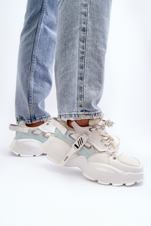 Zapatillas modelo zapatos. Femenino GOE NN2N4039B el color blanco Zapatillas modelo zapatos. Femenino GOE NN2N4039B el color blanco