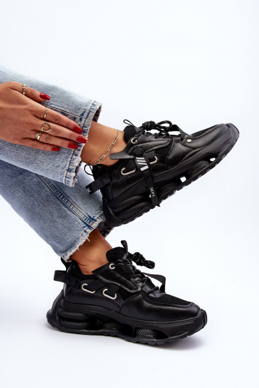 Zapatillas modelo zapatos. Femenino GOE NN2N4040 de color negro