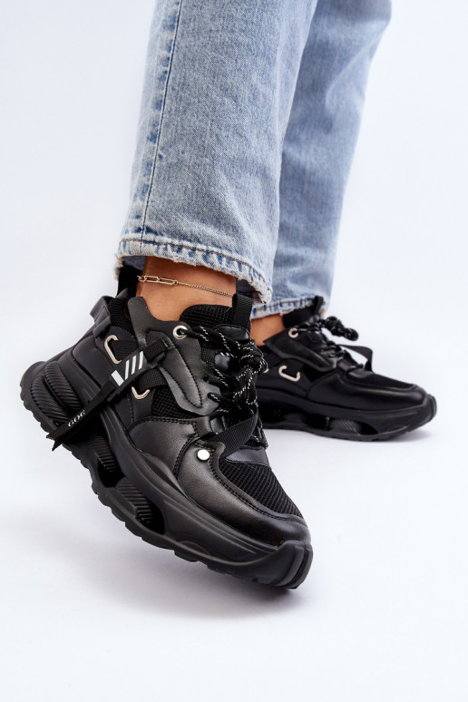 Zapatillas modelo zapatos. Femenino GOE NN2N4040 de color negro