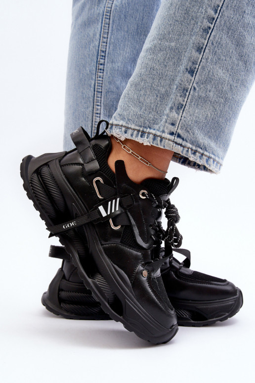 Zapatillas modelo zapatos. Femenino GOE NN2N4040 de color negro