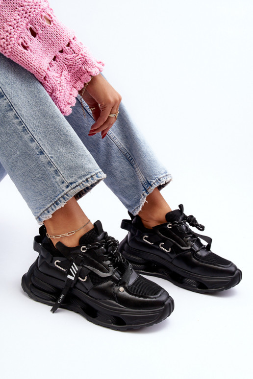 Zapatillas modelo zapatos. Femenino GOE NN2N4040 de color negro