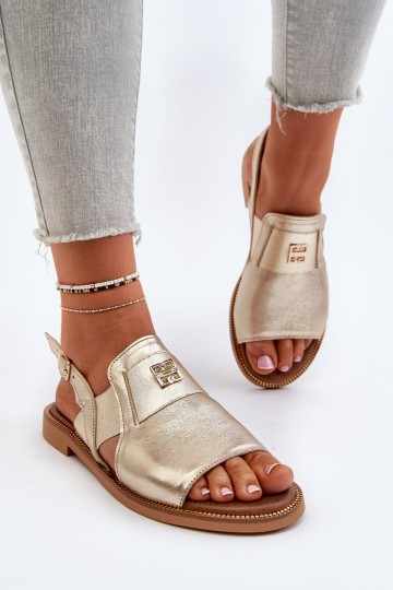 Sandalias para mujer Zazoo 40385 color dorado