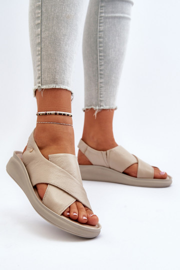 Sandalias para mujer Zazoo 40392 color arena