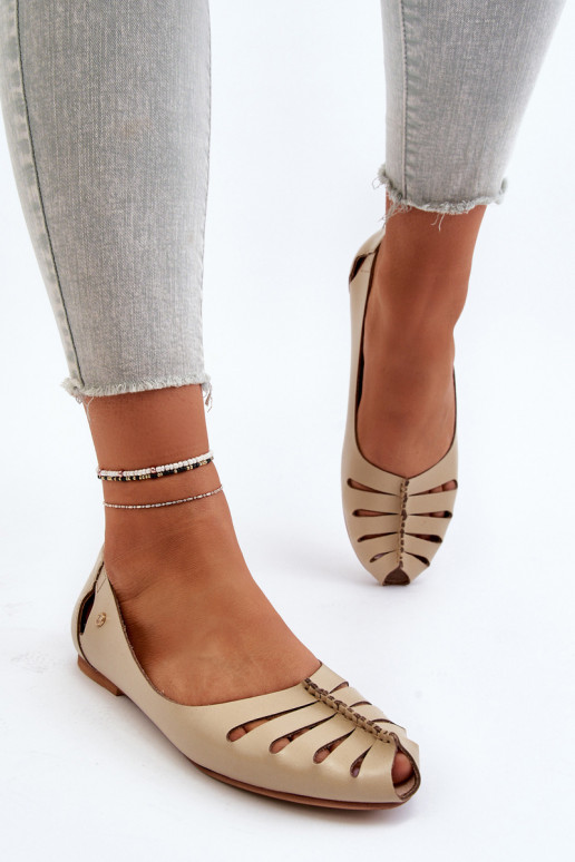 Zazoo 10009 Bailarinas cómodas de piel natural. Femenino beige Zazoo 10009 Bailarinas cómodas de piel natural. Femenino beige