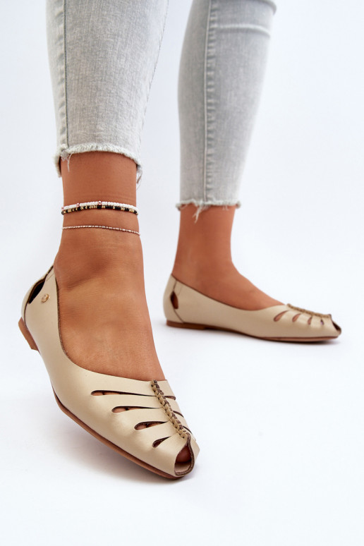 Zazoo 10009 Bailarinas cómodas de piel natural. Femenino beige Zazoo 10009 Bailarinas cómodas de piel natural. Femenino beige