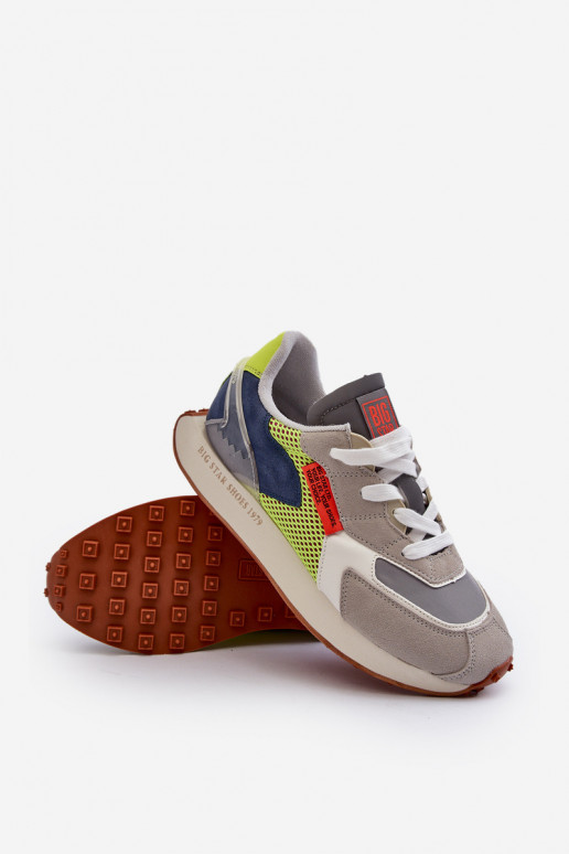 zapatillas Zapatillas modelo zapatos. Tiene quesculino Memory Foam System Big Star NN174344 color gris zapatillas Zapatillas modelo zapatos. Tiene quesculino Memory Foam System Big Star NN174344 color gris