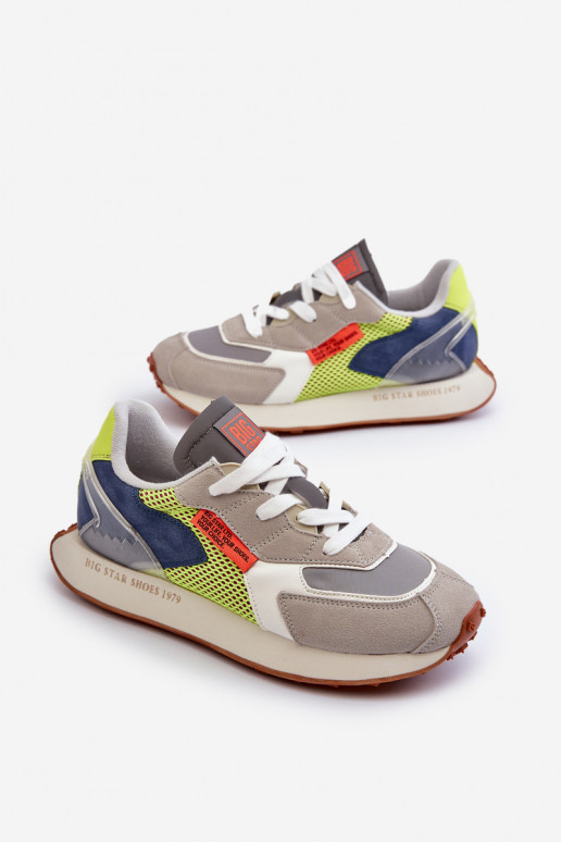 zapatillas Zapatillas modelo zapatos. Tiene quesculino Memory Foam System Big Star NN174344 color gris zapatillas Zapatillas modelo zapatos. Tiene quesculino Memory Foam System Big Star NN174344 color gris