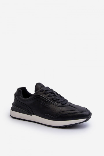 Zapatillas modelo zapatos. Tiene quesculino Piel BIG STAR NN174287 de color negro
