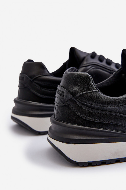 Zapatillas modelo zapatos. Tiene quesculino Piel BIG STAR NN174287 de color negro Zapatillas modelo zapatos. Tiene quesculino Piel BIG STAR NN174287 de color negro