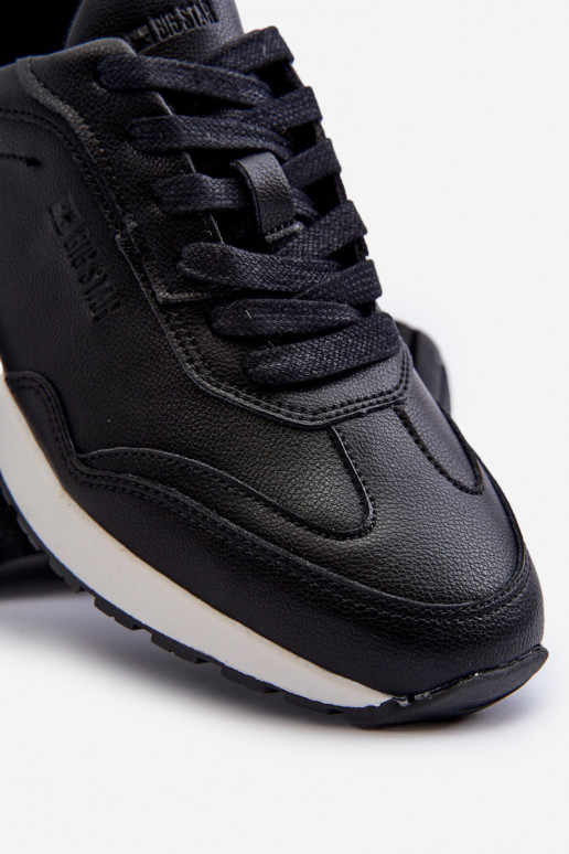 Zapatillas modelo zapatos. Tiene quesculino Piel BIG STAR NN174287 de color negro Zapatillas modelo zapatos. Tiene quesculino Piel BIG STAR NN174287 de color negro