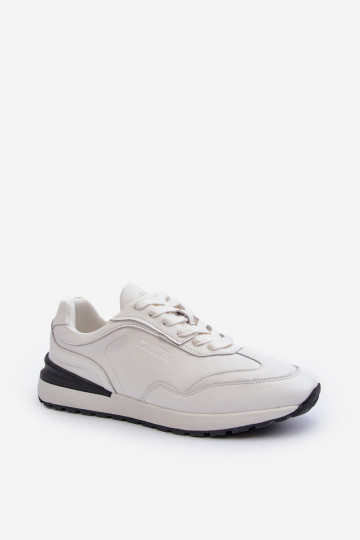 Zapatillas deportivas de cuero para hombre BIG STAR NN174288 color blanco