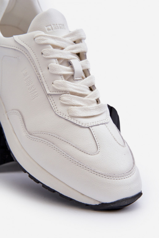 Zapatillas modelo zapatos. Tiene quesculino Piel BIG STAR NN174288 el color blanco Zapatillas modelo zapatos. Tiene quesculino Piel BIG STAR NN174288 el color blanco