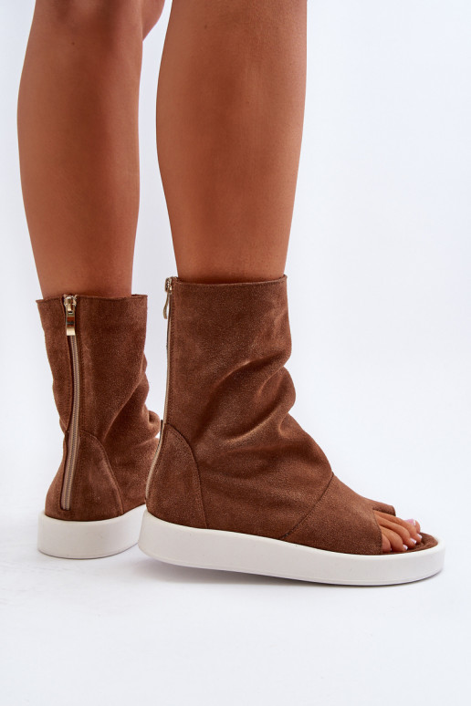 Zazoo 3441 Sandalias mujer anteCholeAka color marrón Zazoo 3441 Sandalias mujer anteCholeAka color marrón