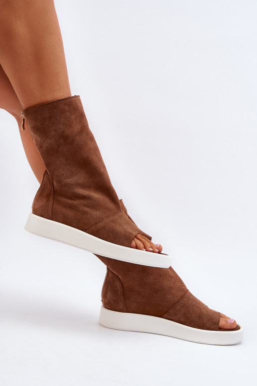 Zazoo 3441 Sandalias mujer anteCholeAka color marrón Zazoo 3441 Sandalias mujer anteCholeAka color marrón