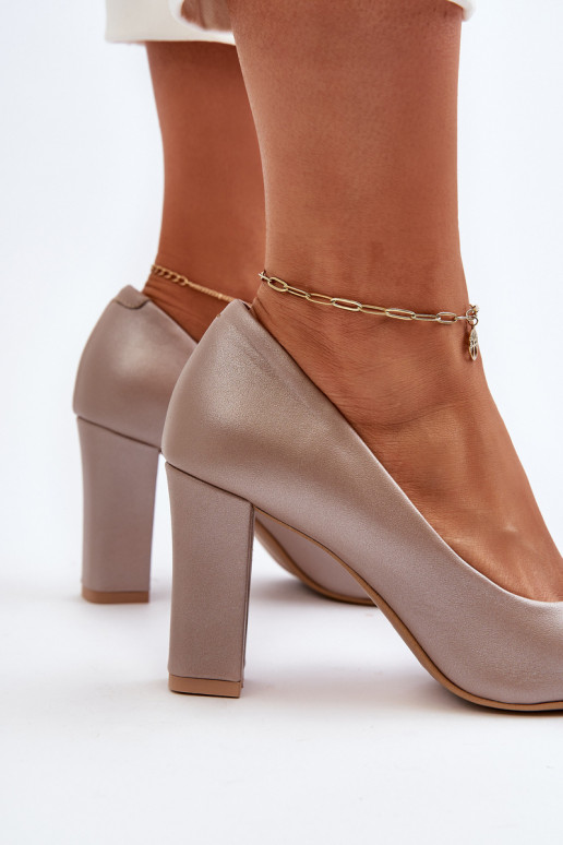 Zazoo 2453/OS Piel Zapatos con tacones con corazones madre perla Zazoo 2453/OS Piel Zapatos con tacones con corazones madre perla