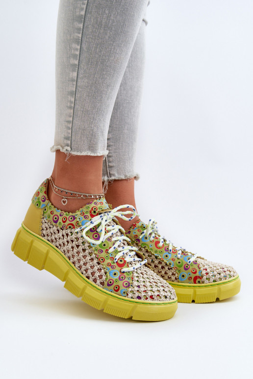 Femenino Piel zapatos Tiene queciejka 05850-09 Caliza Femenino Piel zapatos Tiene queciejka 05850-09 Caliza