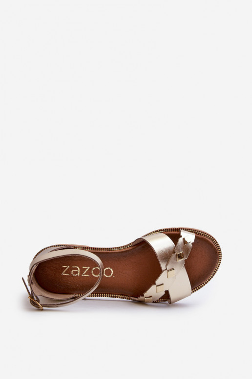 Zazoo 40378 isósceles Sandalias de mujer Femenino color dorado Zazoo 40378 isósceles Sandalias de mujer Femenino color dorado