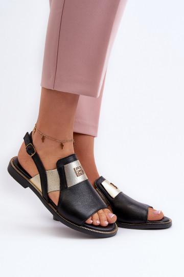 Zazoo 40385 Femenino Sandalias de mujer de color negro 2