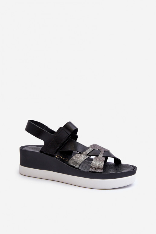 Zazoo 40397 Femenino Sandalias de mujer con una plataforma de color negro Zazoo 40397 Femenino Sandalias de mujer con una plataforma de color negro