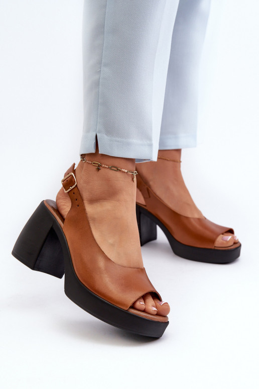 Zazoo 40376 Sandalias de mujer En tacones enormes color marrón Zazoo 40376 Sandalias de mujer En tacones enormes color marrón