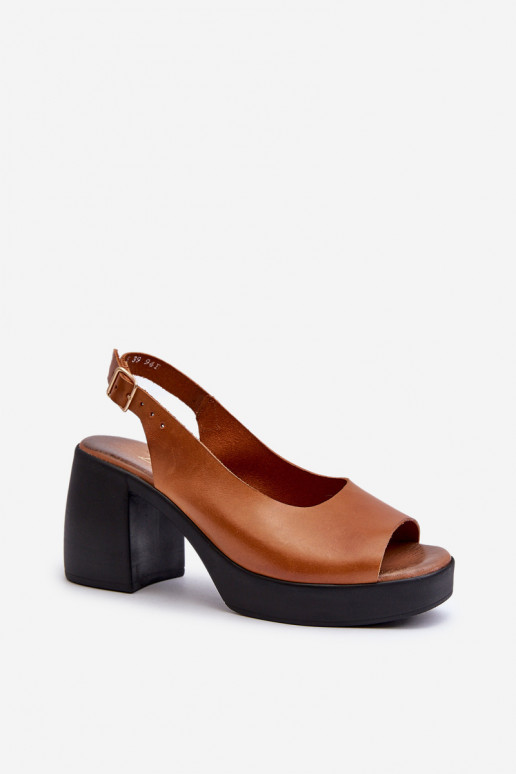 Zazoo 40376 Sandalias de mujer En tacones enormes color marrón Zazoo 40376 Sandalias de mujer En tacones enormes color marrón