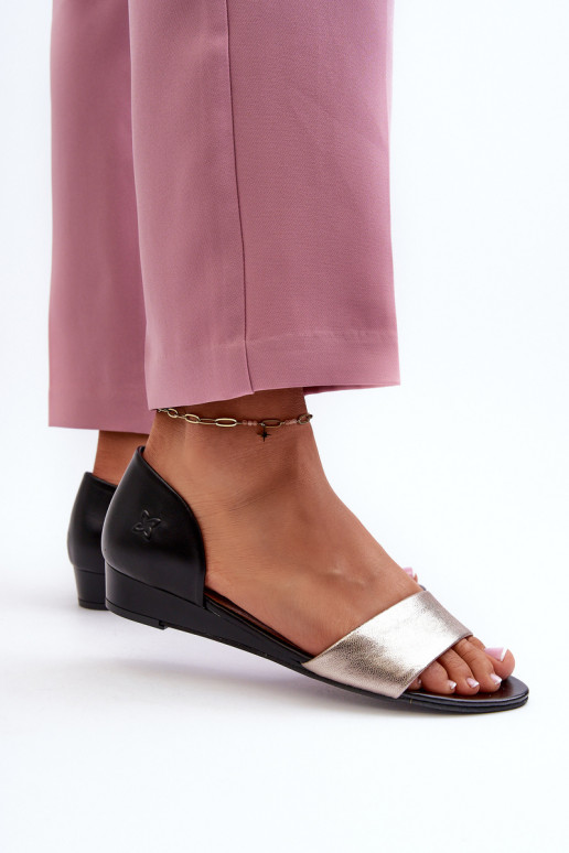 Sandalias de mujer Tiene queciejka 1971-67 Negro y-color dorado Sandalias de mujer Tiene queciejka 1971-67 Negro y-color dorado