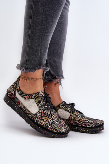 Zapatos de mujer con estampado Tai turiciejka 06347-01 color negro