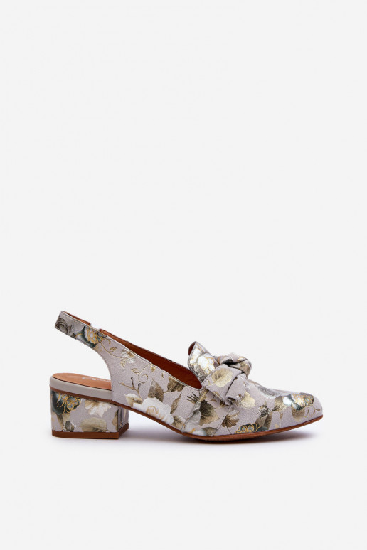 Femenino Sandalias de mujer En un tacón bajo con flores Tiene queciejka N6539-38 color verde Femenino Sandalias de mujer En un tacón bajo con flores Tiene queciejka N6539-38 color verde
