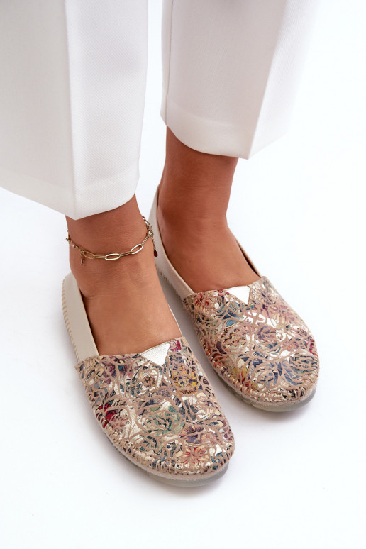 Femenino bailarinas Tiene queciejka 1930B-04 beige Femenino bailarinas Tiene queciejka 1930B-04 beige