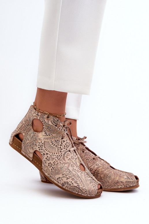 Estampado Piel Botas Tiene queciejka 03426-02 beige Estampado Piel Botas Tiene queciejka 03426-02 beige