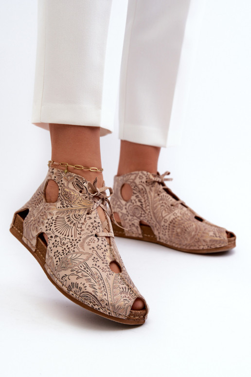 Estampado Piel Botas Tiene queciejka 03426-02 beige Estampado Piel Botas Tiene queciejka 03426-02 beige