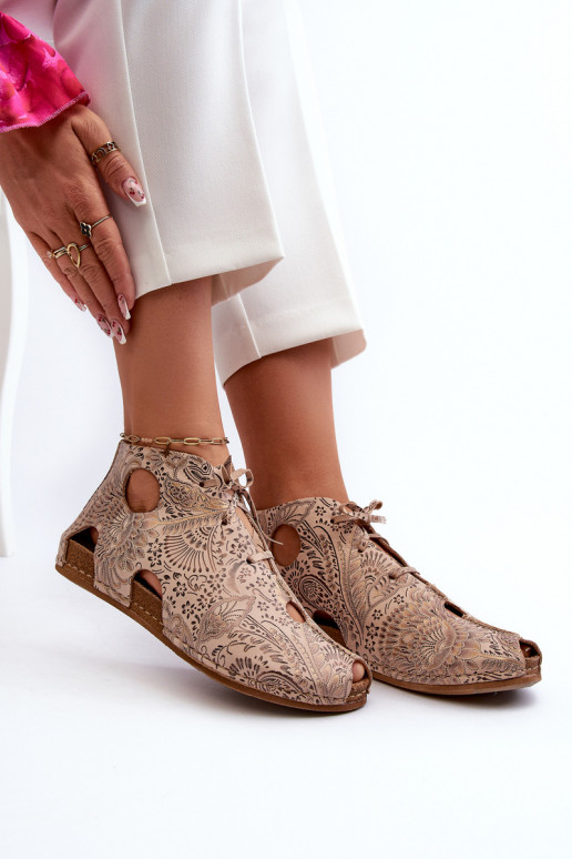 Estampado Piel Botas Tiene queciejka 03426-02 beige Estampado Piel Botas Tiene queciejka 03426-02 beige